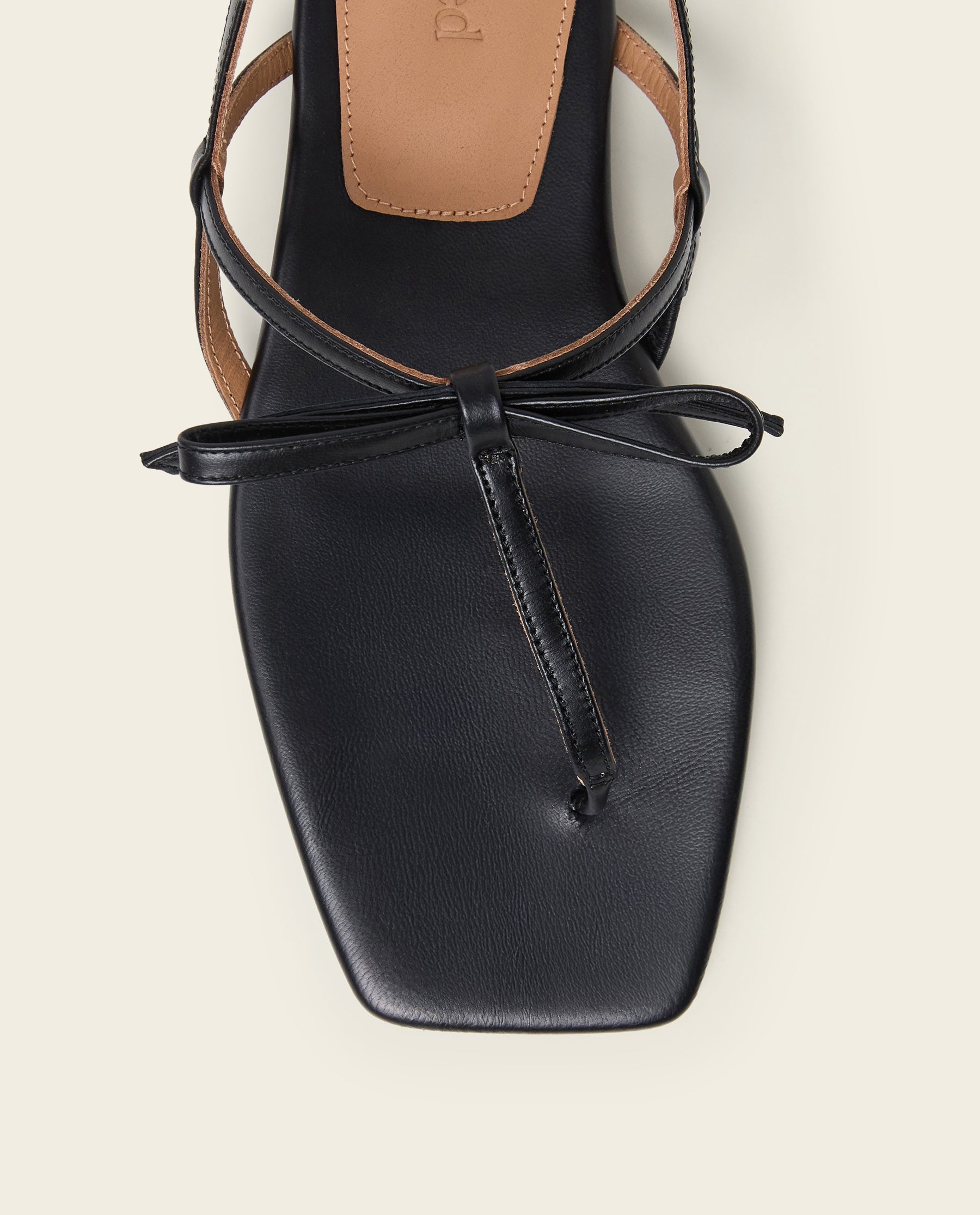 Sina Leather Black Sandal – Flattered