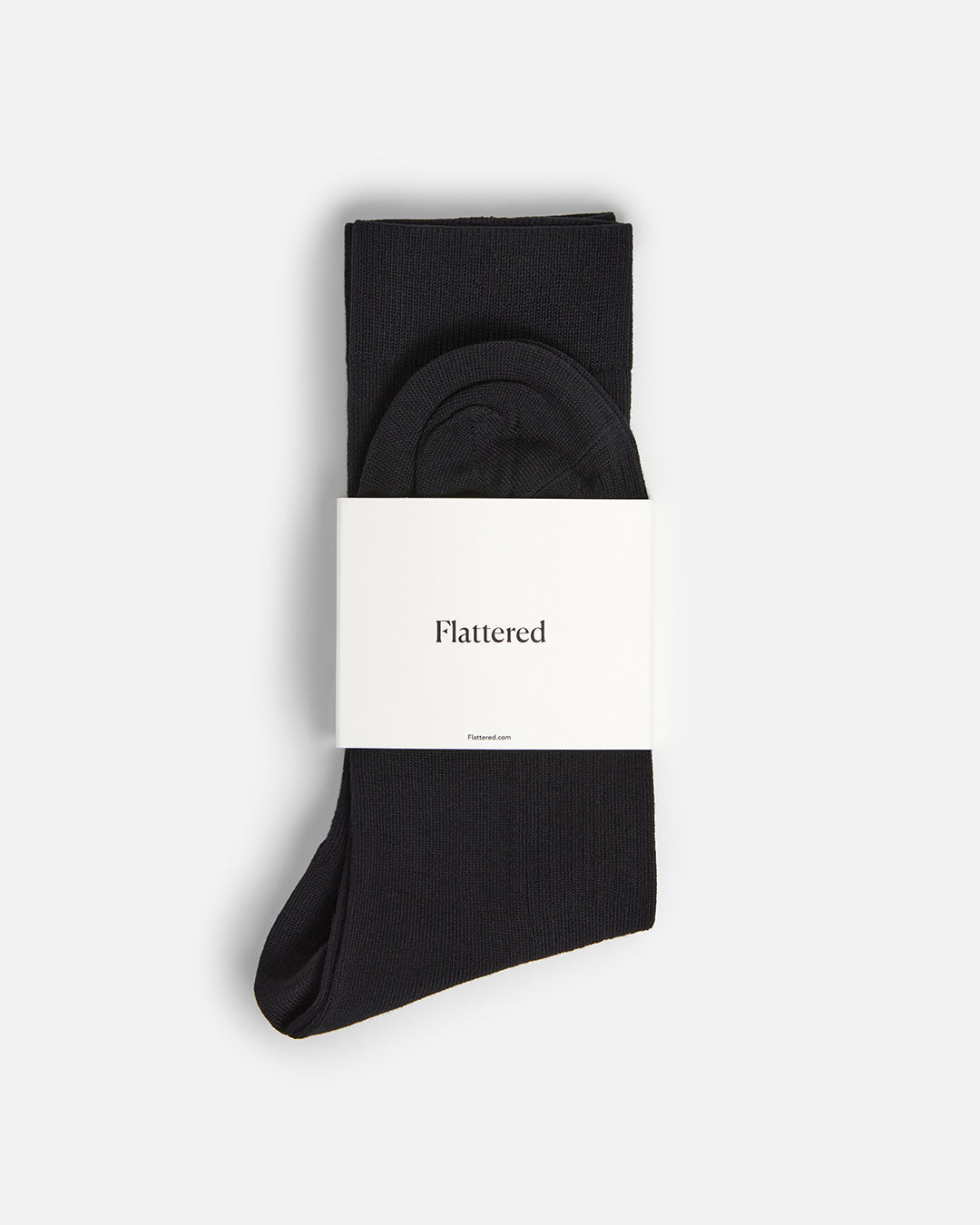 Flattered Sock Mercerized Cotton Black