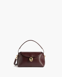 Gaia Mini Bag Leather Burgundy 0383