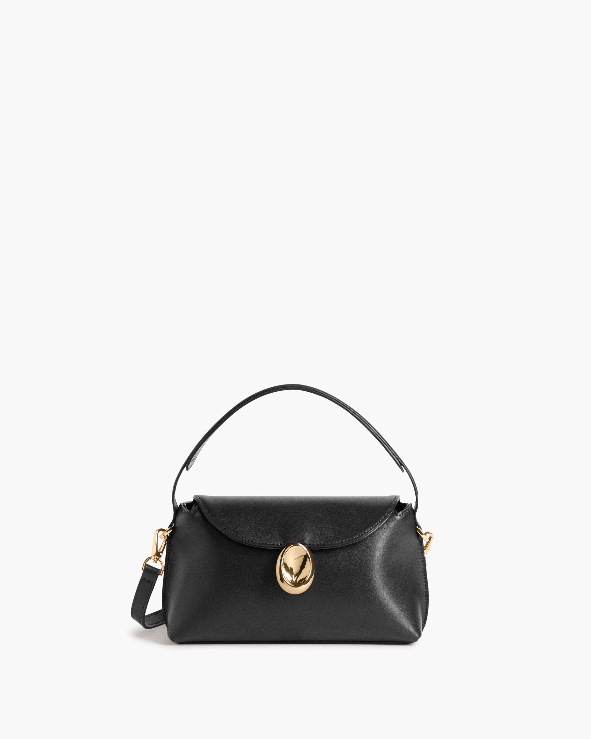 Gaia Mini Bag Leather Black