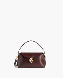 Gaia Mini Bag Leather Burgundy