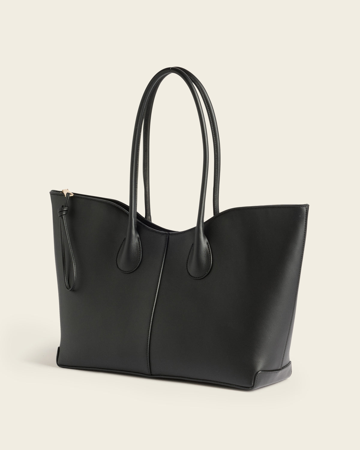 Gaia Tote Bag Leather Black