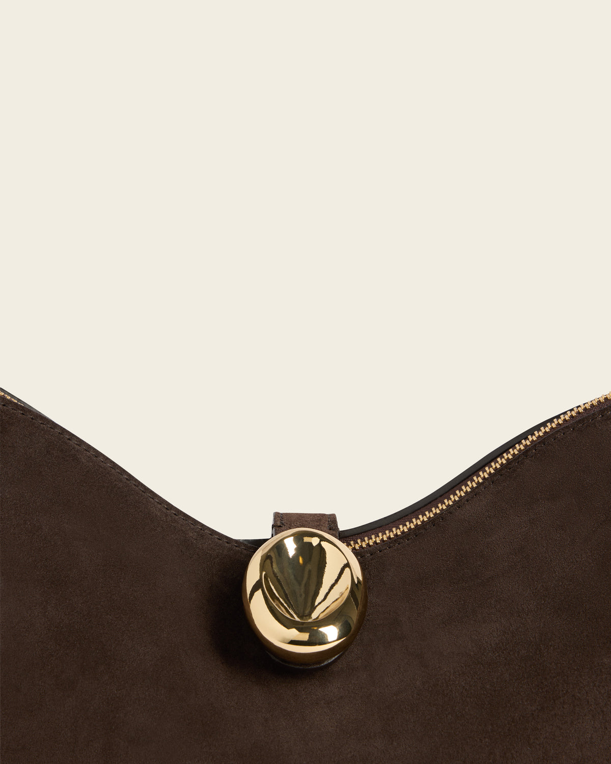 Gaia Handbag Suede Chocolate