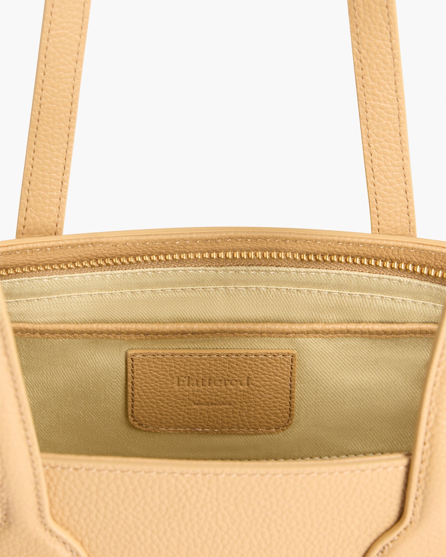 Greta Shoulder bag Grained Leather Biscotti