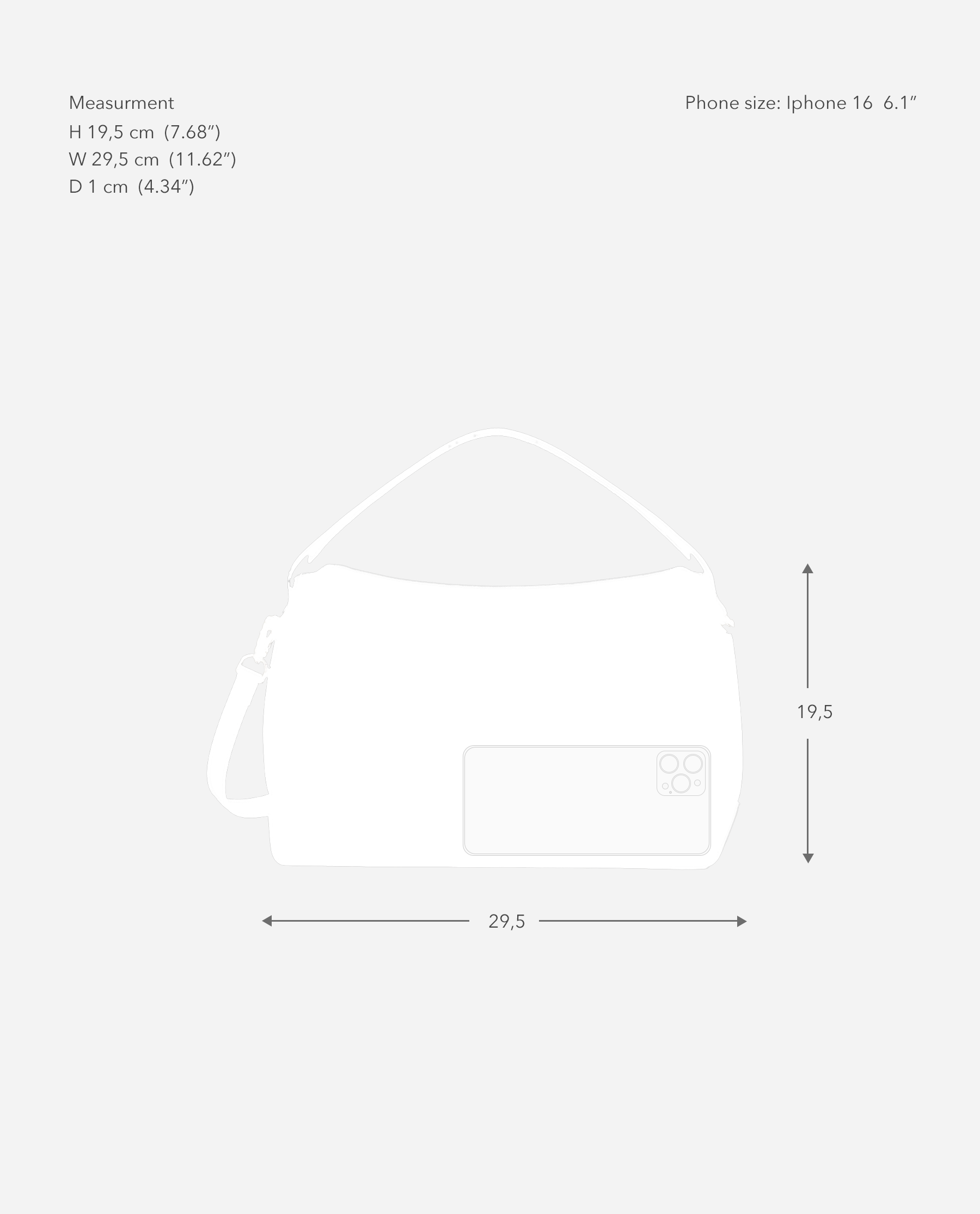 Hanna Grande Bag Grained Leather Black