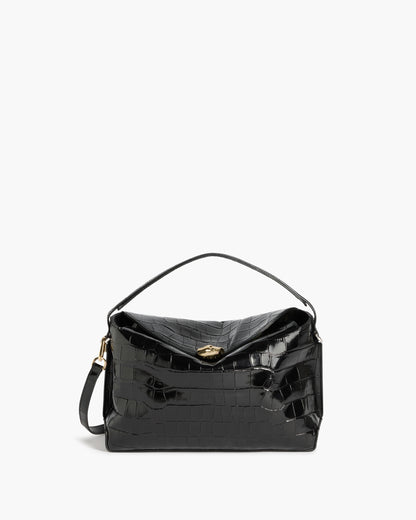 Hanna Grande Bag Leather Croco Black