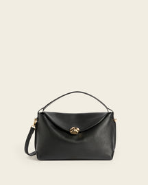 Hanna Grande Bag Grained Leather Black