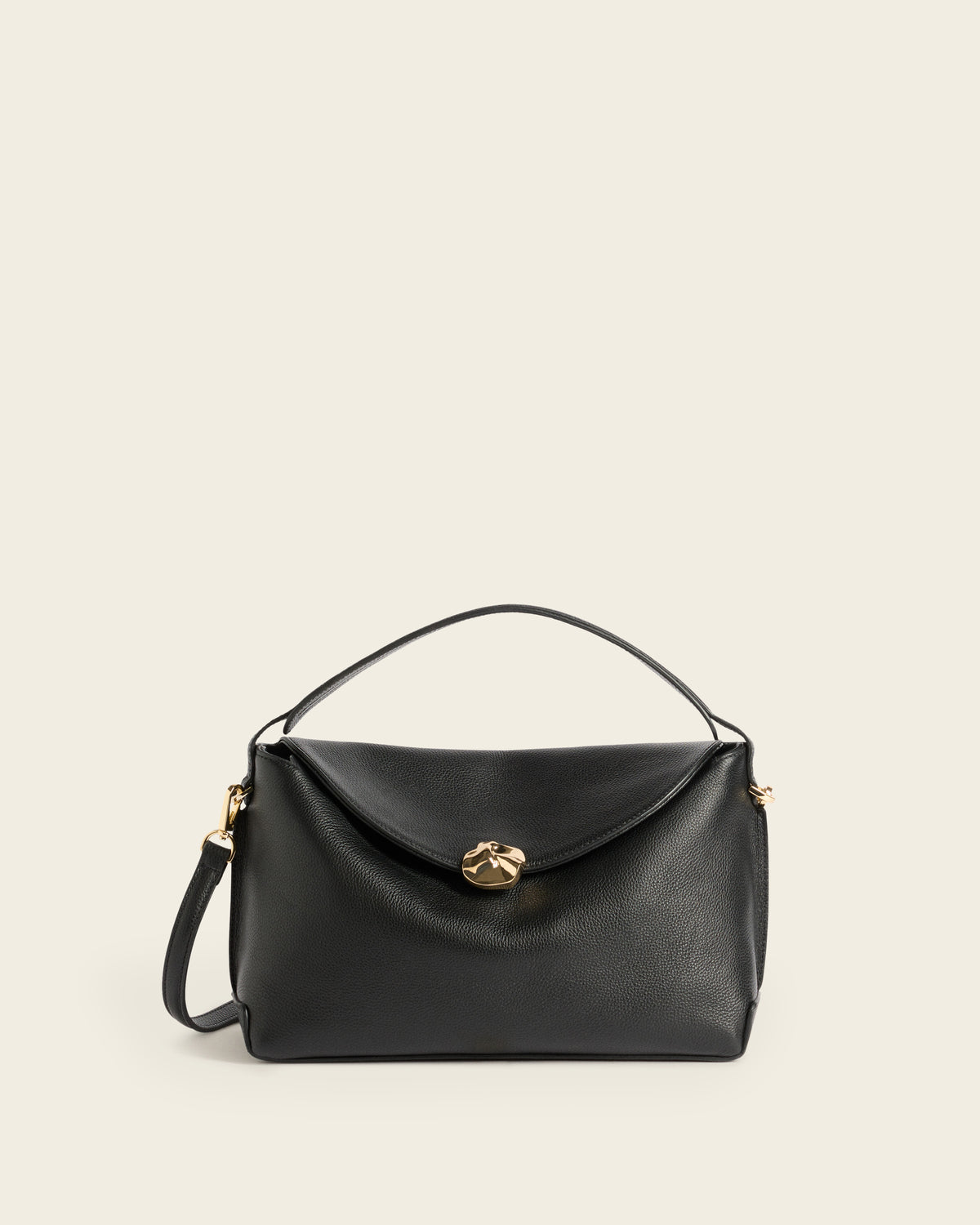 Hanna Grande Bag Grained Leather Black