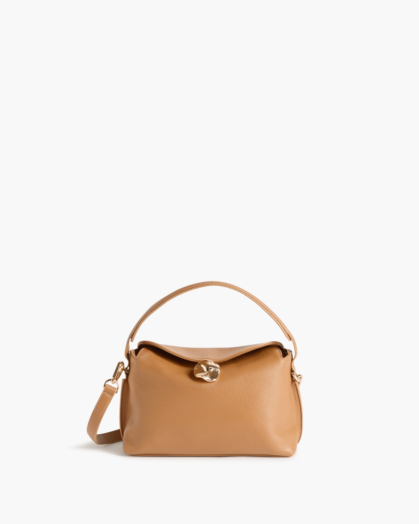Hanna Mini Bag Grained Leather Cognac