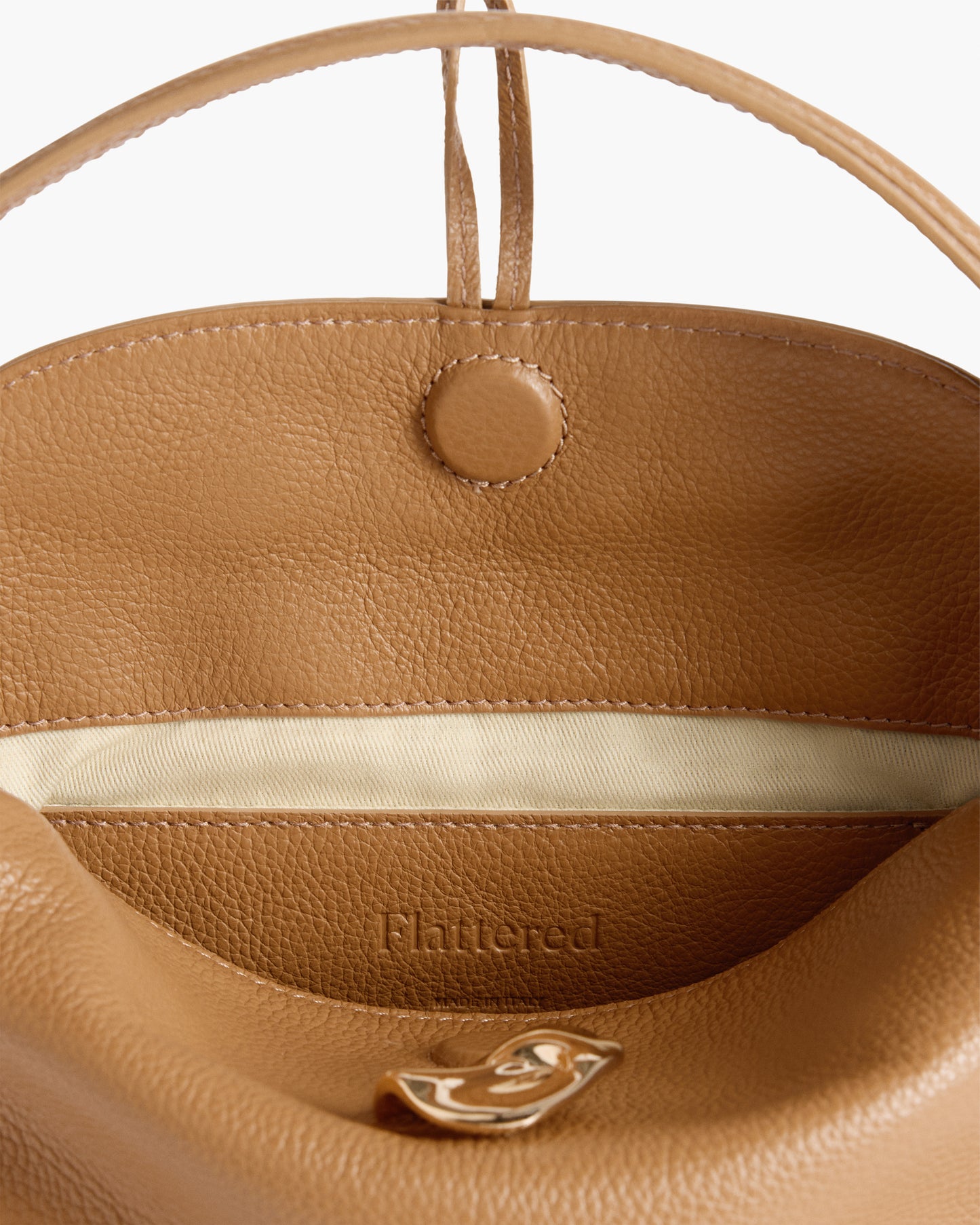 Hanna Mini Bag Grained Leather Cognac