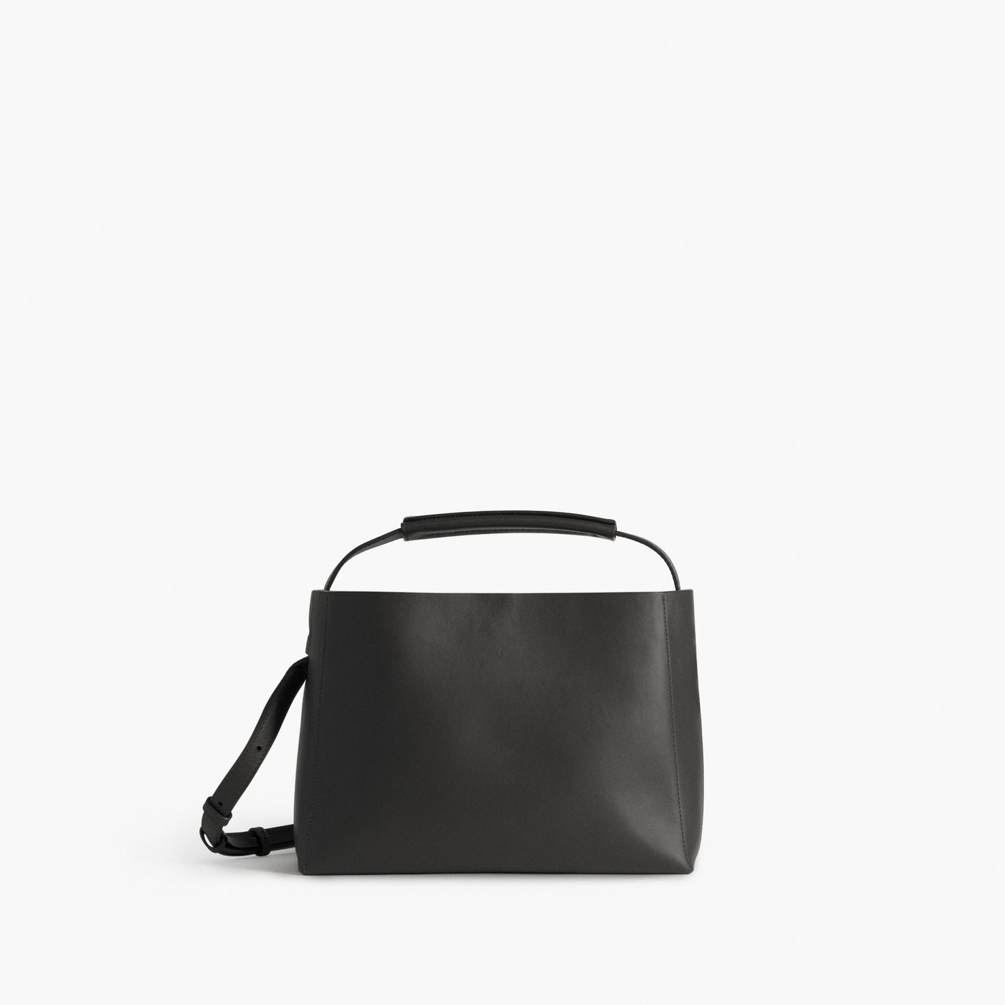 Hedda Midi Handbag Leather Black