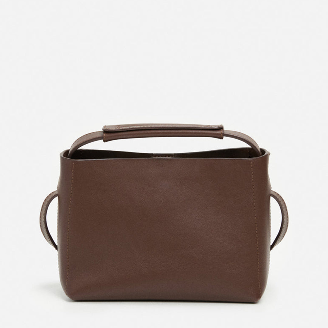 Hedda Mini Handbag Leather Chocolate