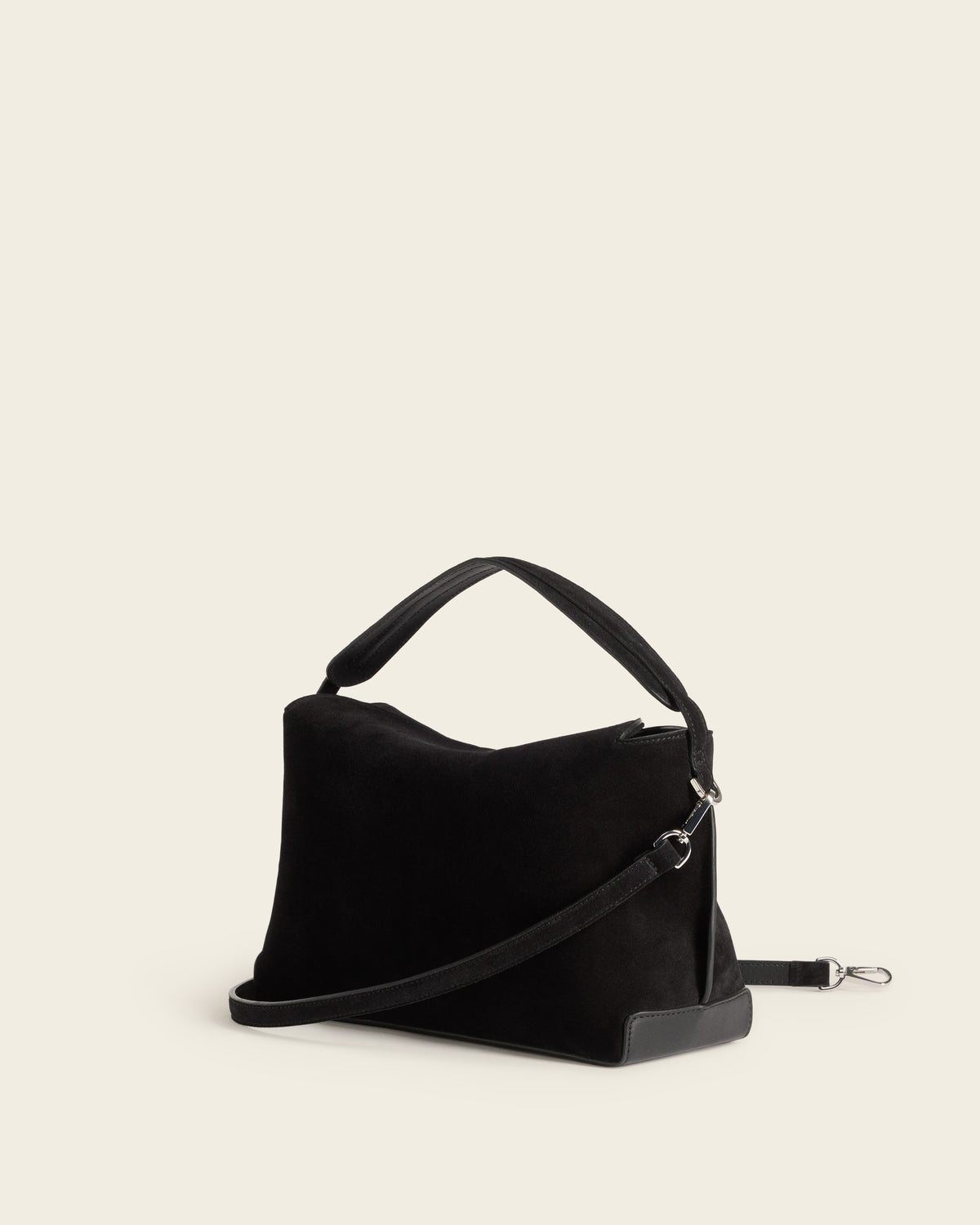 Helia Handbag Suede Black