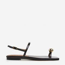 Idris Leather Snake Black