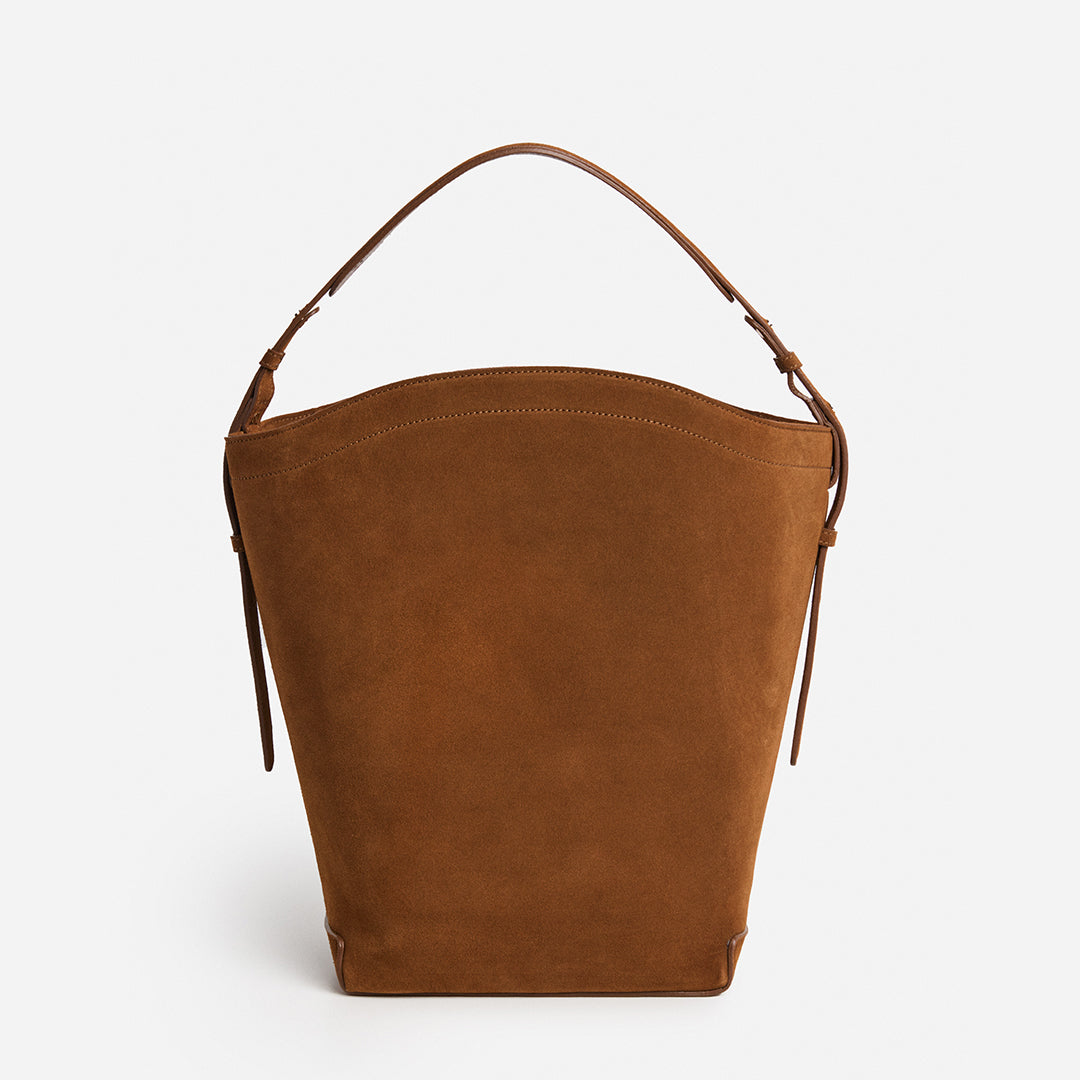 Joyce Handbag Suede Bourbon