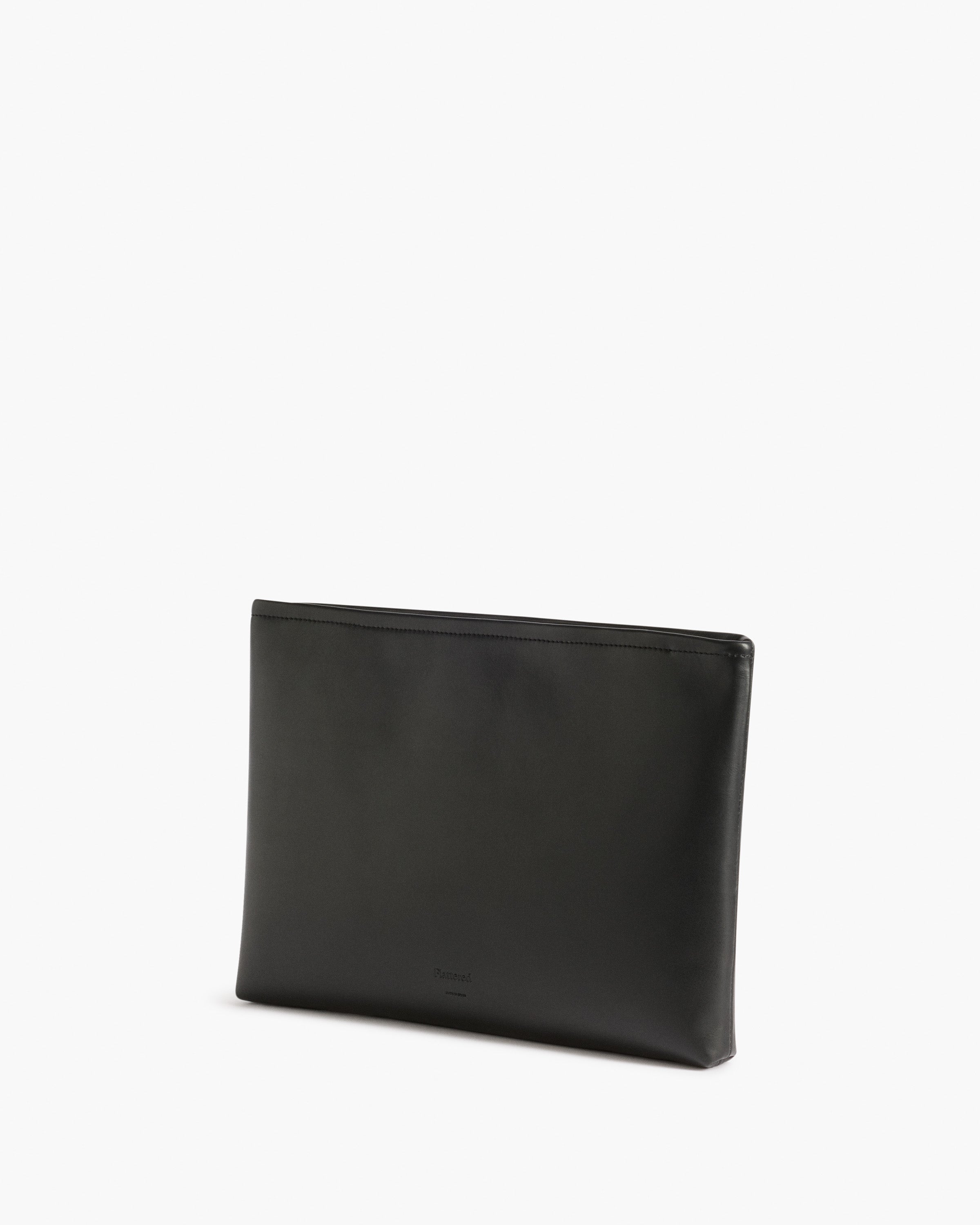 Kat Laptop Case Leather Black