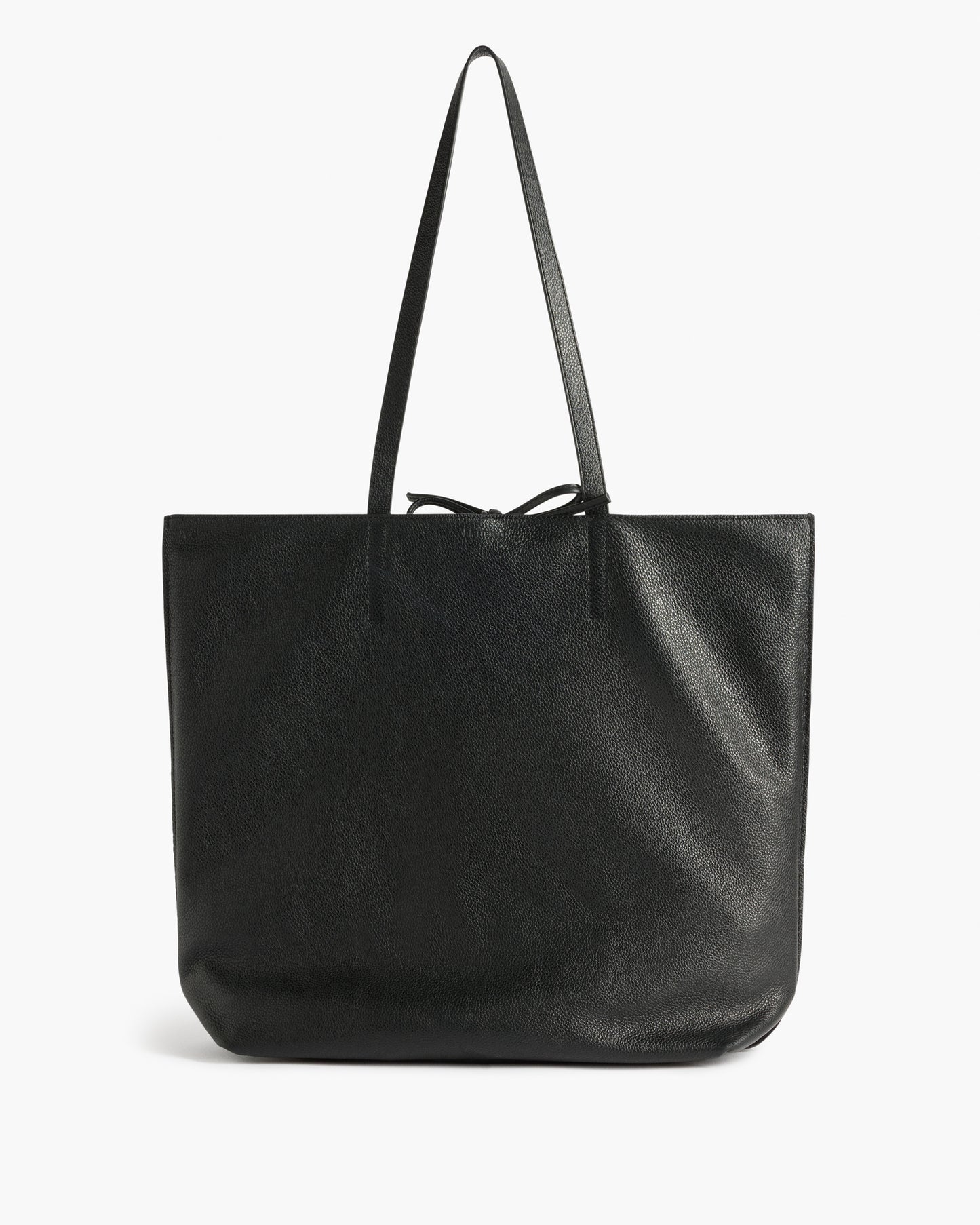 Kayla Tote Bag Grained Leather Black