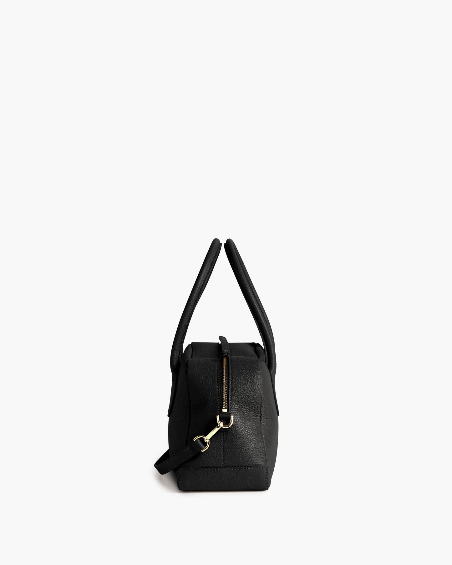 Leia Shoulder Bag Grained Leather Black