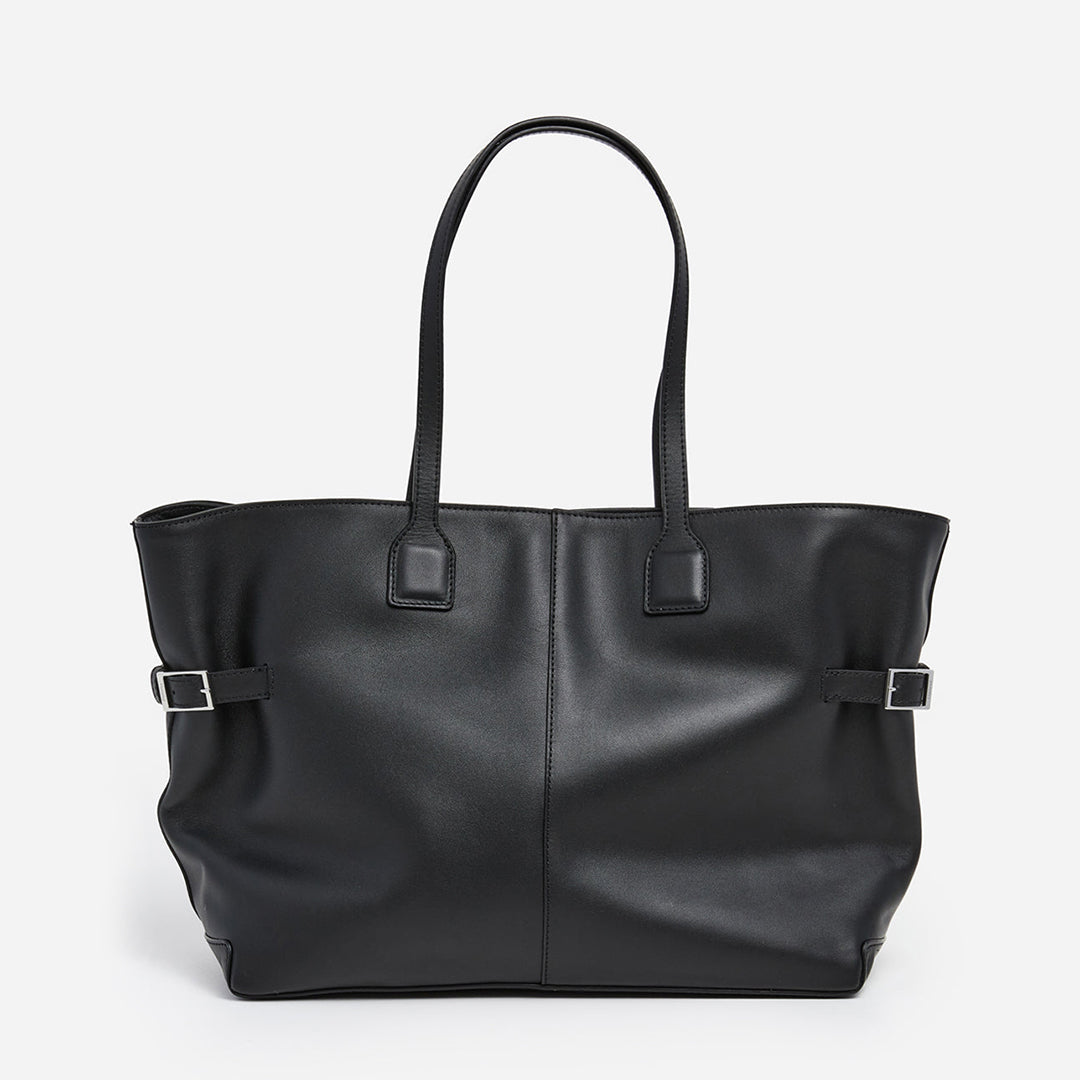 【Flattered】Lesley Tote Bag Leather Black トートバッグ Lesley Tote Bag Leather Black Bag – Flattered