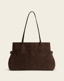 Lisa Bowler Bag Suede Chocolate