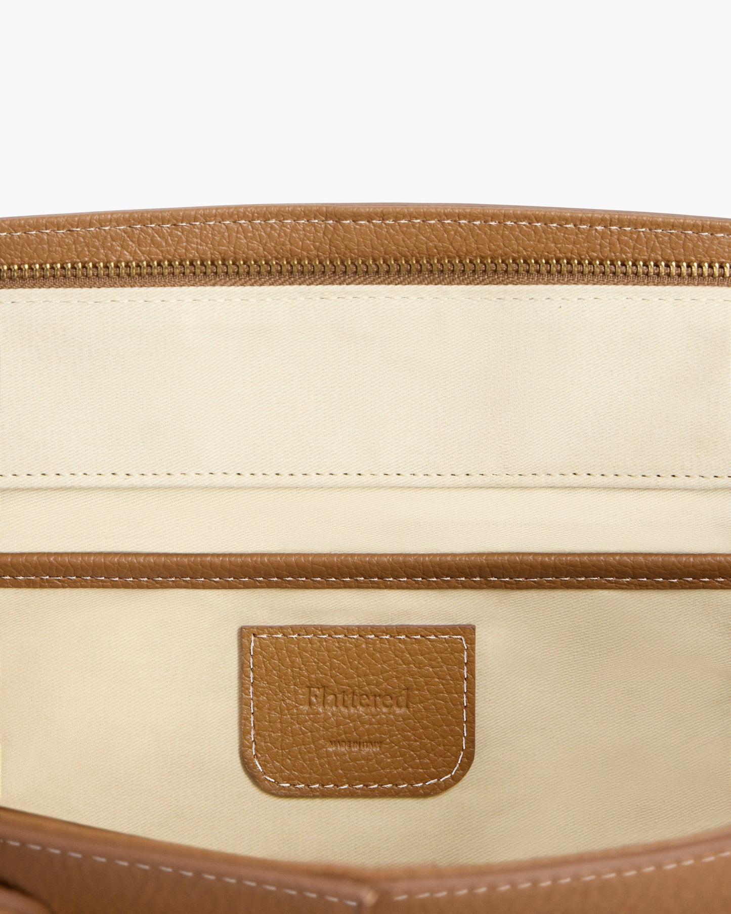 Lisa Bowler Bag Grained Leather Cognac