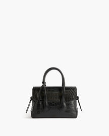 Lydia Mini Bag Leather Black Croco