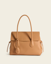Lydia Tote Bag Grained Leather Cognac