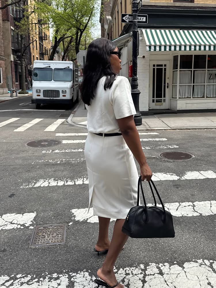 Leia Shoulder Bag Grained Leather Black