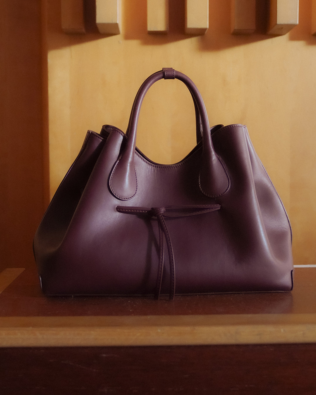 Maris Tote Bag Leather Burgundy